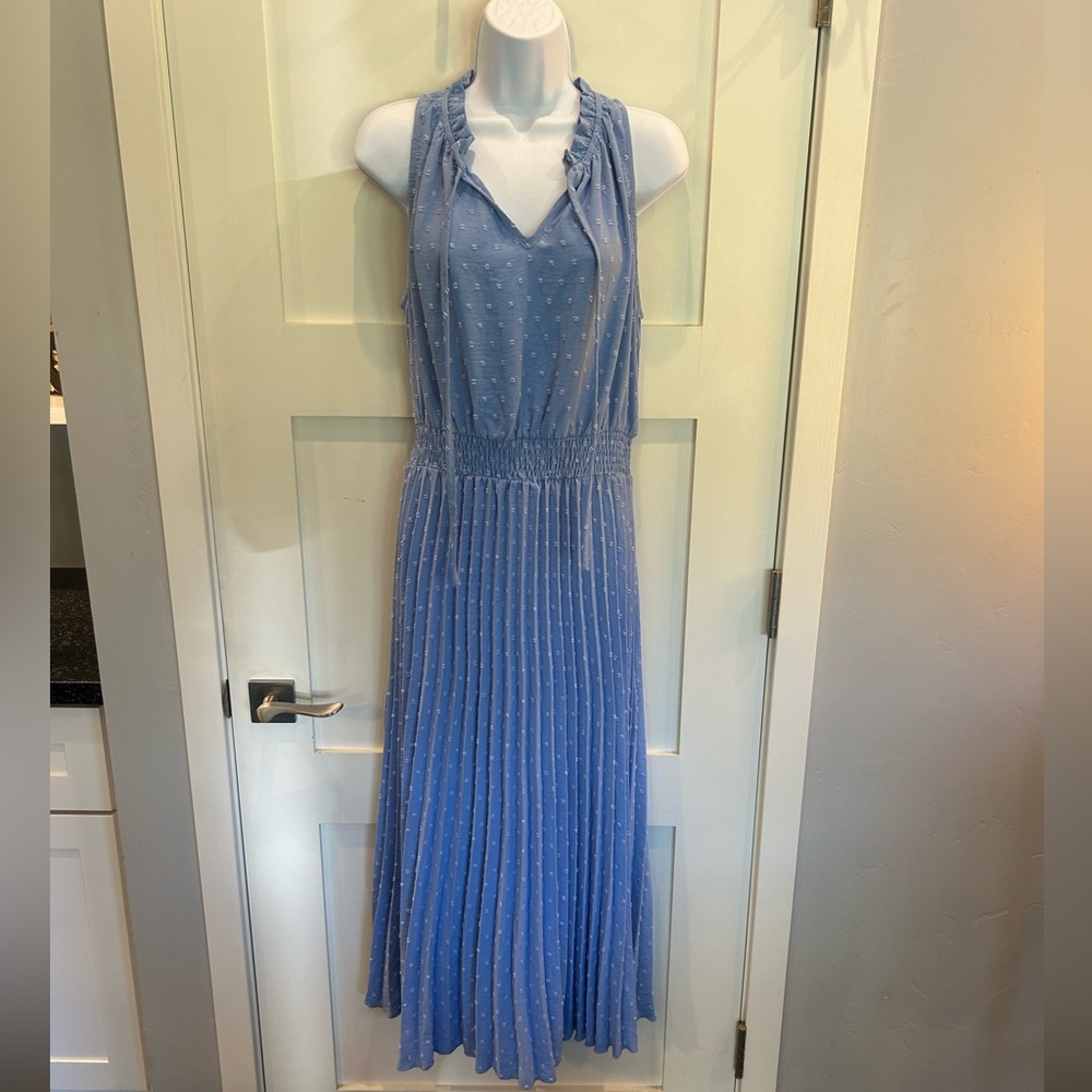 Gorgeous blue/violet pleated dress